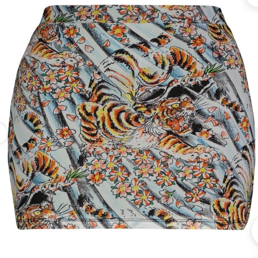 Ed Hardy mesh tiger print skirt 🐯